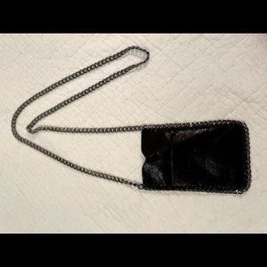 Metallic Black Crossbody